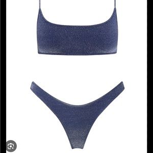 mica riverside sparkle triangl minor chipping on clap s++ top m bottom